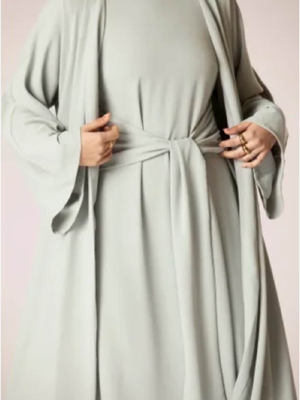 Veiled Collection Isabella Belted Dress in Cucumber
